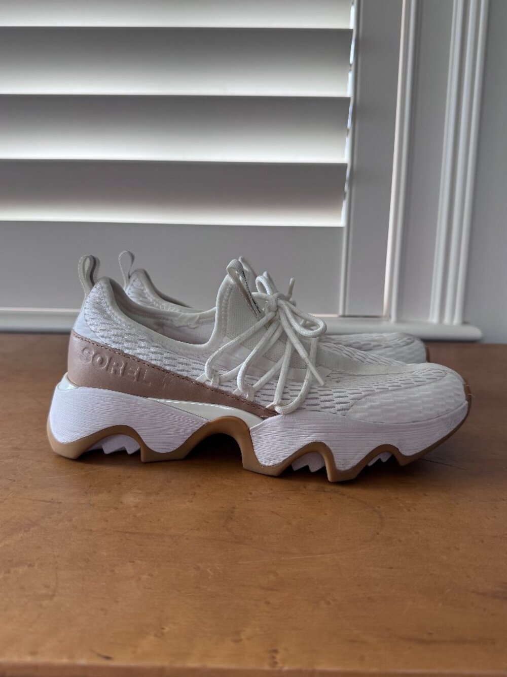 SOREL Kinetic Impact II Lace Women's Athletic Shoes Size 8 White